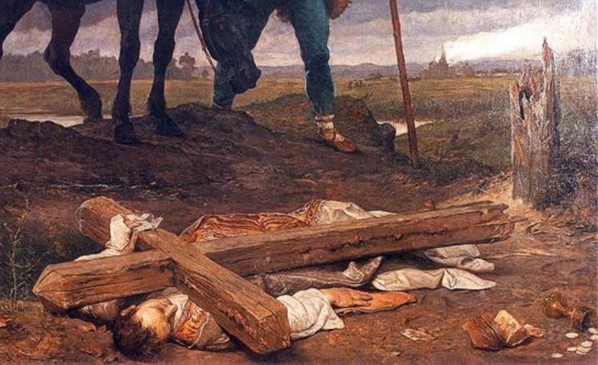 Kazimierz Odnowiciel wracający do Polski (fragment obrazu)