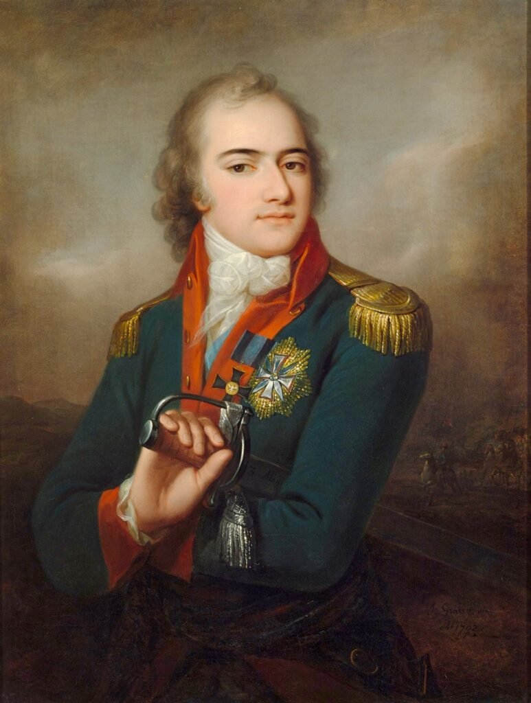 Józef Grassi ,,Portret księcia Józefa Poniatowskiego", obraz z 1792 roku.