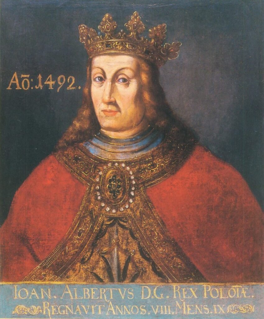 Portret króla Jana I Olbrachta sprzed 1645 roku.