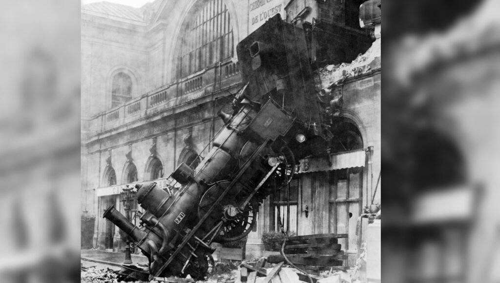 katastrofa kolejowa na dworcu Montparnasse