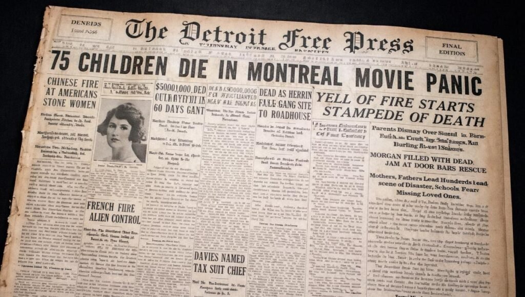 9 stycznia 1927 – Pożar kina w Montrealu