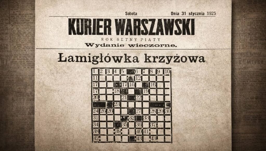 pierwsza polska krzyżówka